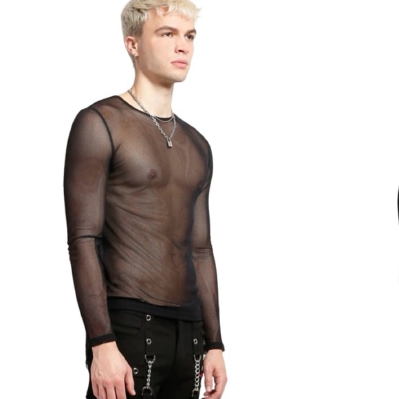 Tripp NYC men’s mesh fishnet long sleeve X-Large - Picture 3 of 10